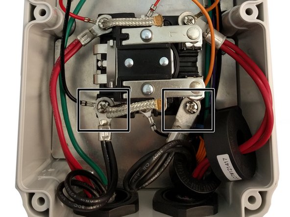 Connect AC Load 2 to the relay top right power terminal