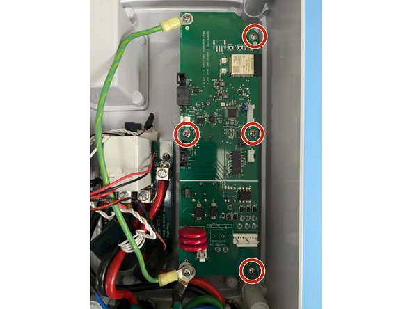 Secure with the 6 Phillips screws removed in the previous step.