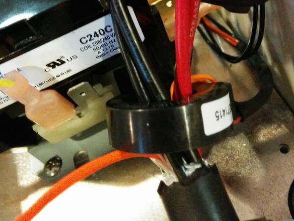 Thread BOTH AC lines  through the Ground Fault Coil (4-pin). If you are using the OpenEVSE 40A J1772 Cable, this is both the red pairs AND the black pairs.