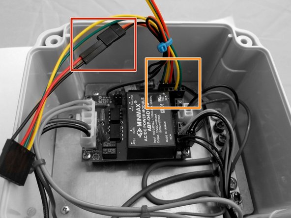 Connect Display cable (4 wires) and the WiFi Cable (2 wires) to the OpenEVSE Controller.