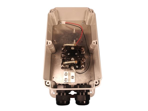 Install the TWO cable glands.