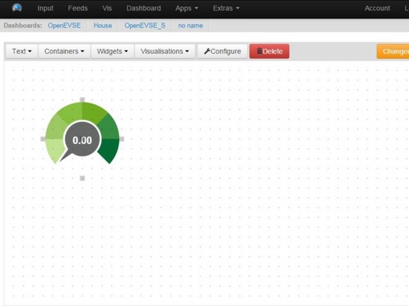 Click on grid to place the dial. Move, re-size and adjust as desired.
