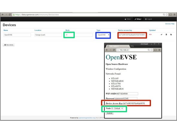With a phone or laptop connect to http://data.openevse.com/emoncms/.