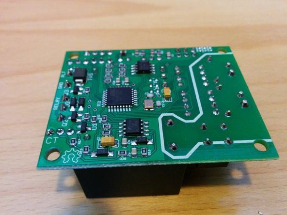 Trim any excessively long leads from the bottom of the board.