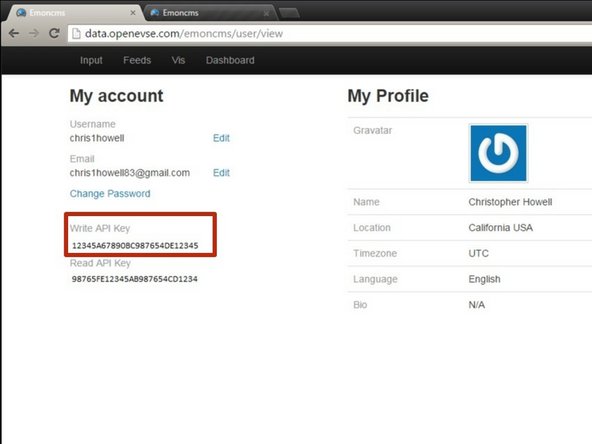 Enter Username, Email and Password to register for an Account.