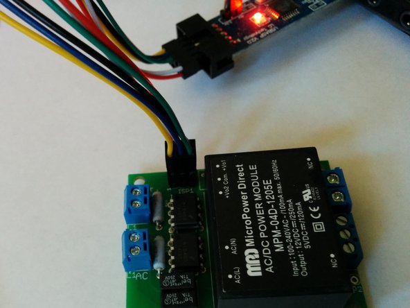 Connect Programmer to OpenEVSE then connect to USB port on PC.