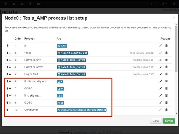 The OpenEVSE energy monitoring server supports powerful input processing and can send E-mails bases on flexible logic.