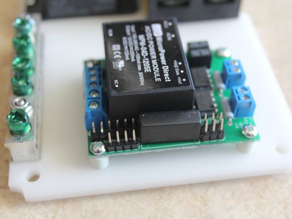 Mount OpenEVSE Plus board with 5/8" screws from the top.