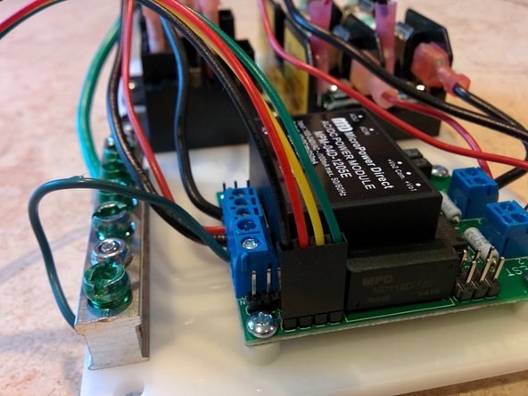 Connect 4 pin LCD cable to the OpenEVSE board.