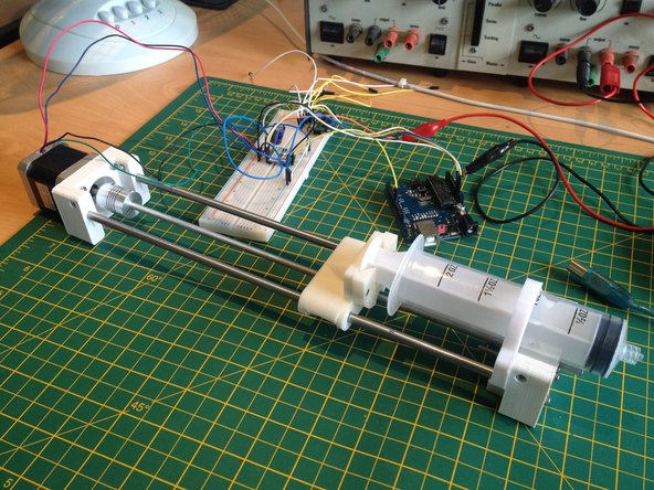 You can now connect your electronics to the stepper motor.