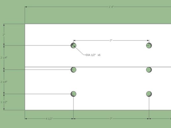 Cut a single 8"x16" plate according to the dimensions in the Fig. below.