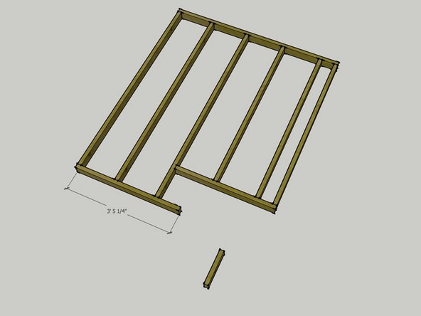 Next, attach the 3' - 5 1/4&quot; rim piece as shown in the third image.