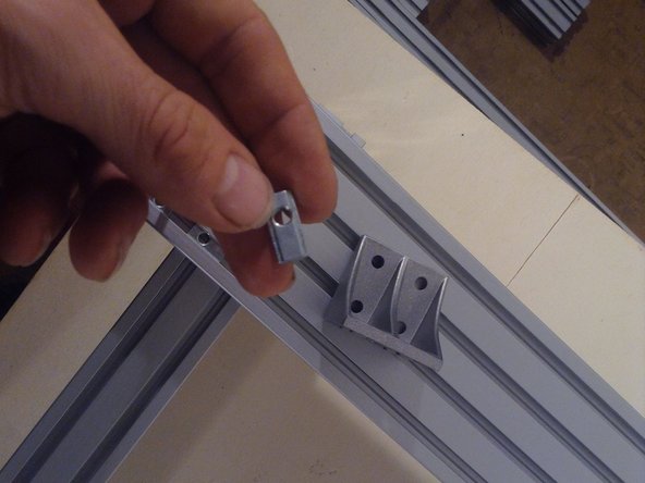 Detail of spring nut. it has a sprung ball on the back side.