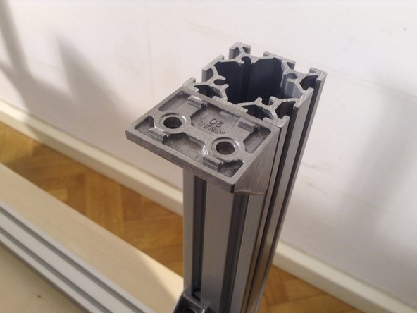 Mount double brackket on top of 2 corner posts.