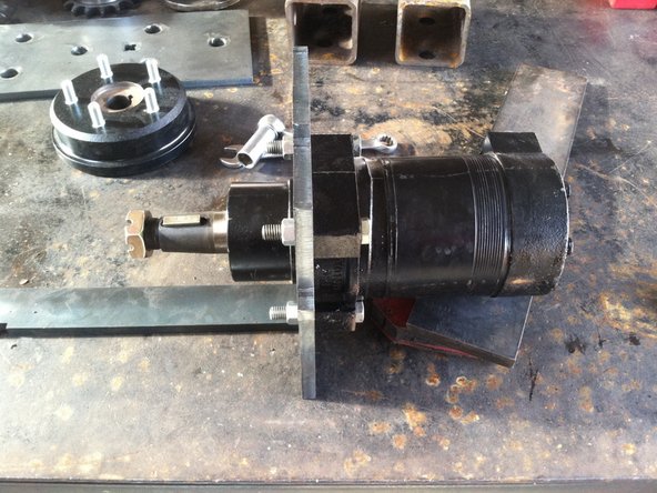 Attach motor to plate. (insert part number)