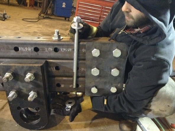 2 1&quot; x 15&quot; threaded rod