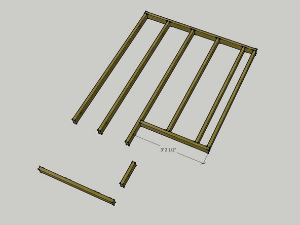 Then, attach the 3' - 2 1/2&quot; rim piece as shown in the second image.