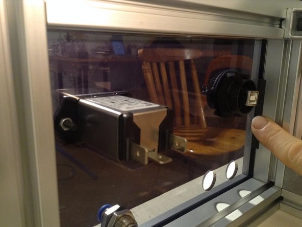 Cut rubber gaskets and put them in the side external connection window.