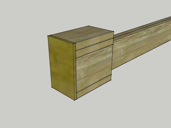 Attach the 5/8&quot; plywood end cap to both ends of each beam.