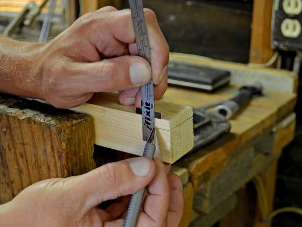 The depth of the notch was not critical for the purpose of this guide. However, you should use a ruler to mark where to cut out the notch.