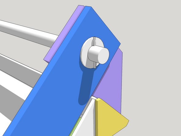 Push the shaft back in and measure and mark a distance on the other side of the shaft to put a cotter pin through.