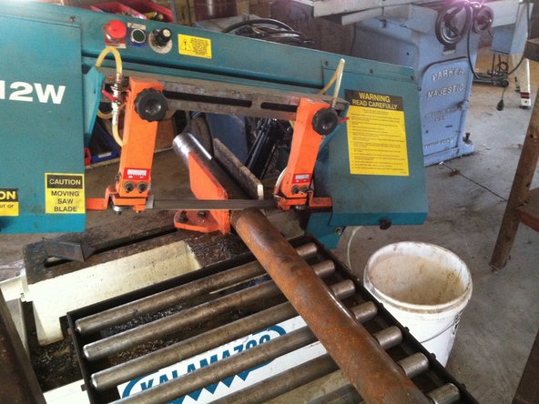 Cut 3&quot; shaft with bandsaw