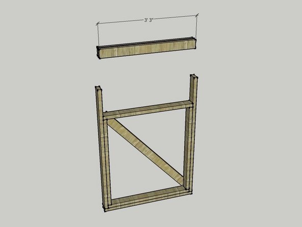Add a second long board to the other side of your assembly. It should come flush with the other butt of the board running across the bottom.