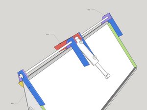 Hinge and Hydraulic Cylinder Mechanism