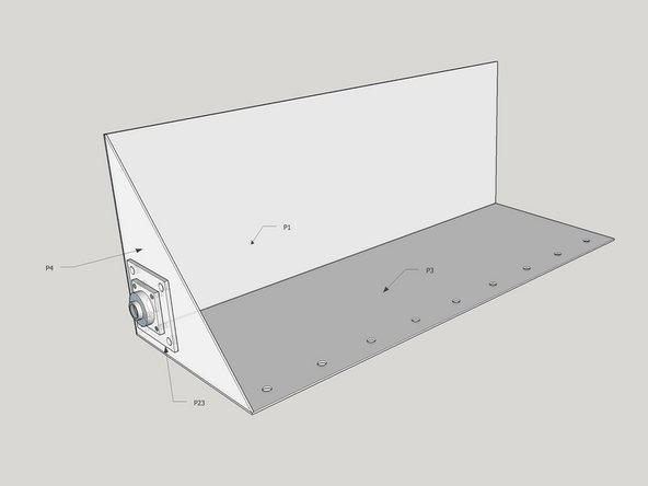 Tack sidewall P4 into place at 90 degrees.