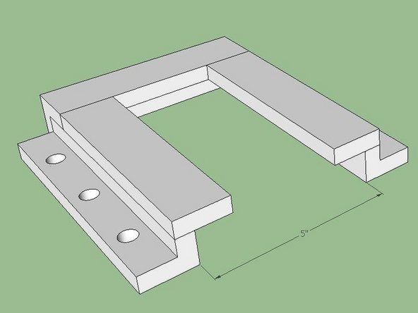 Attach the Quick Attachment Bars as indicated in the figure.  Weld as necessary, keeping the interior surfaces smooth and square.
