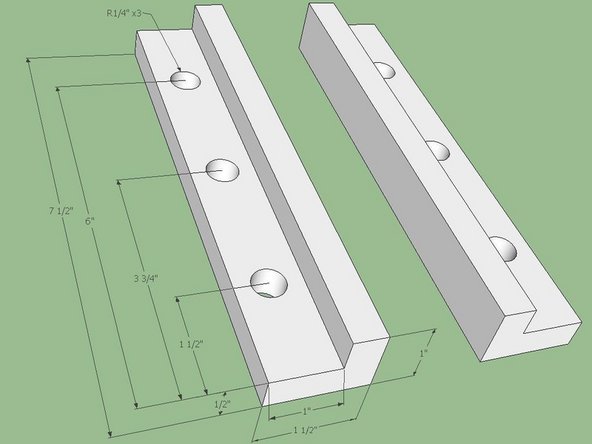 Two Quick Assembly Brackets are required.