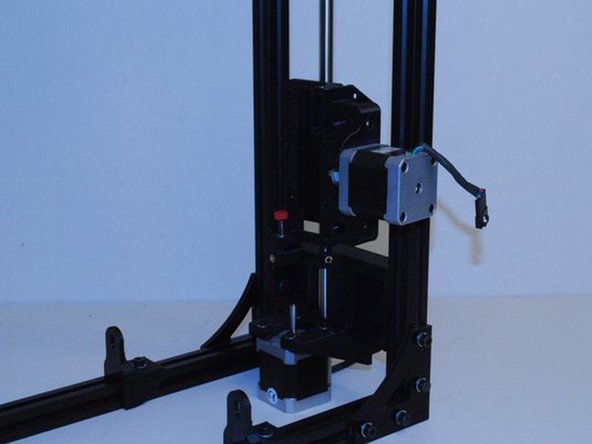 Once you get it started, put the X end motor onto the 10mm rod.