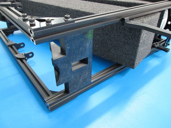 Slide the motor mount into the bottom of the frame and set it's height with the 48mm fixture.