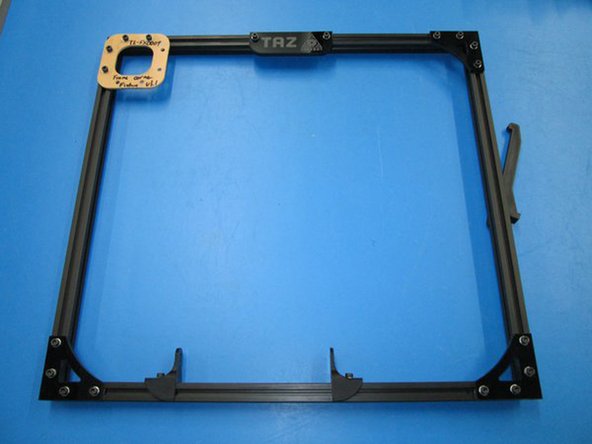 Install 2 M5 t-nuts into the top of the name plate extrusion.