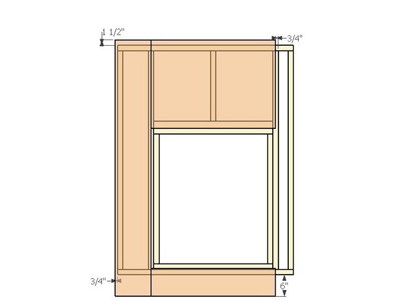 1: 34-1/2&quot;x24-5/8&quot;x3/4&quot; OSB