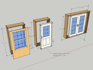 MicroHouse 4 Doors and WIndows