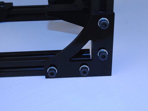 Set the frame up on a flat surface.