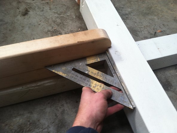 Use a block to tap everything together snugly if the pieces are fitting tightly.