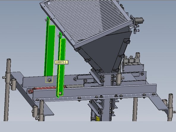 Loosely bolt the grate supports to the primary arms