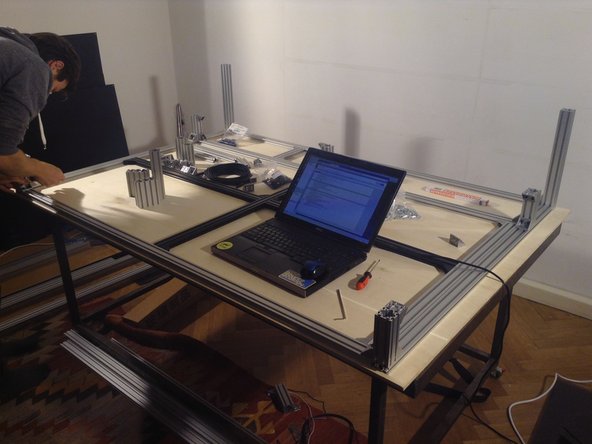 Tighten down all joints. Insert spring nuts as needed.