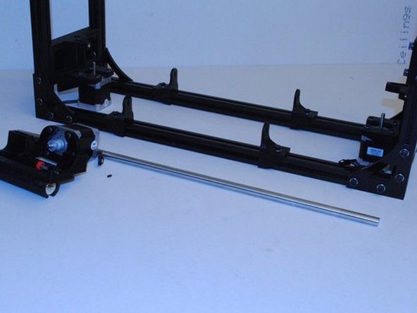 INSTALL SMOOTH ROD AND X END MOTOR