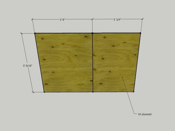 We will also make plywood pieces for the inside of the wall module. These pieces will be made from 3/8&quot; plywood.