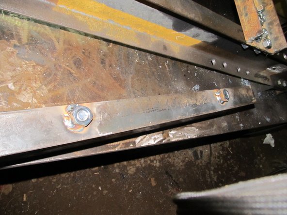 Weld 3/4&quot; nuts to the outside of the U channel where the holes are torched.