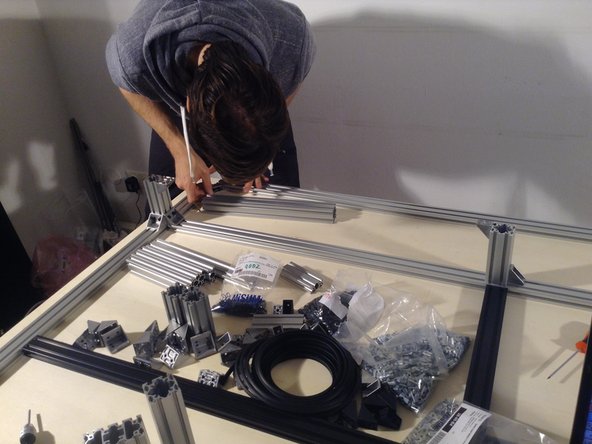 Do the same on the rear left corner.