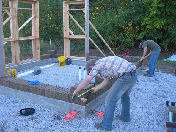 Measure the diagonals between outside corners of the CEBs. The measurement should be 19' - 9 1/2&quot;. For quality control, you can be no more than 1/4&quot; off from this measurement.