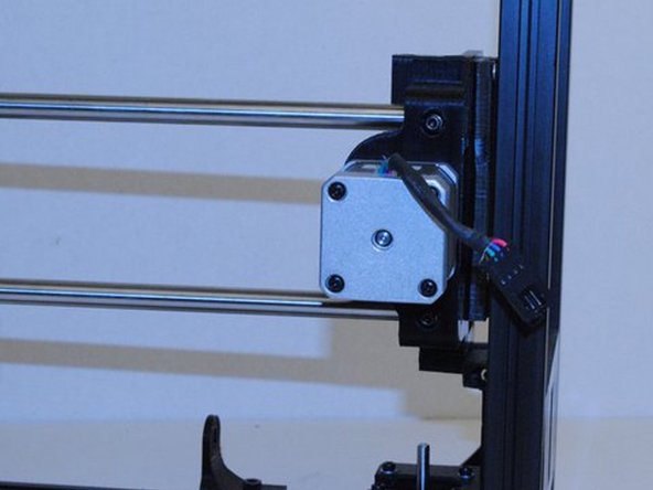 INSTALL X CARRIAGE AND GUIDING RODS (continued)