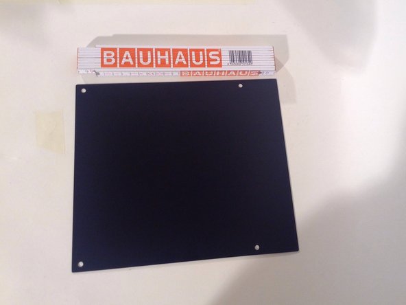 [1] powder-coated metal sheet 247x216x0.8mm 1.34