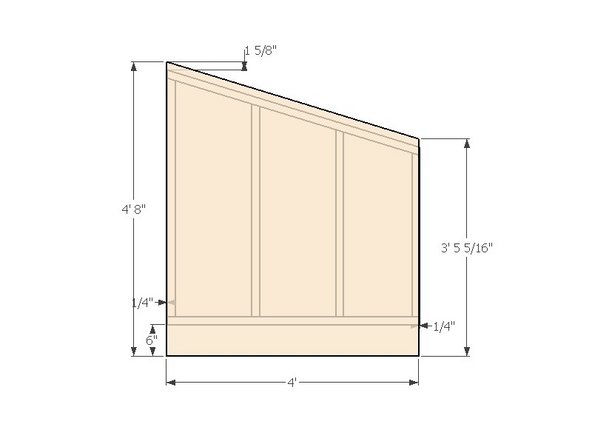 Align the sheathing with a 1/4&quot; overhang on the left and a 6&quot; overhang from the bottom plate. The offset will create 1/4&quot; gap on the right side for the previous module to attach to. The top overhang should be 1.5&quot; to cover the top plate that will unify the modules during installation. The bottom overhang will cover the width of the bond beam.