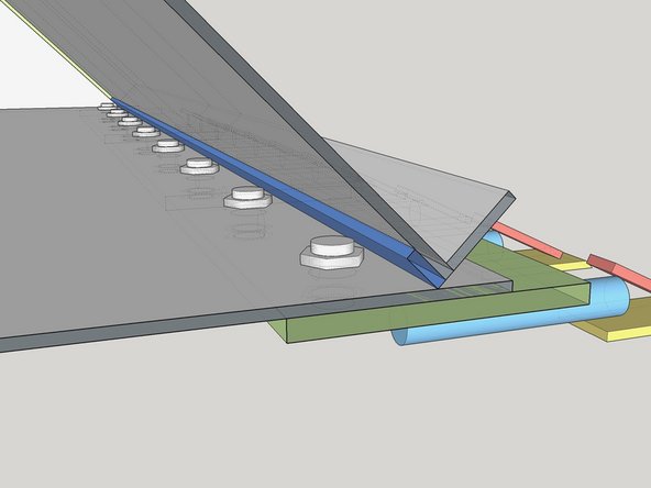 Fit the 3x P15 Digging Teeth Plates with 1&quot; bolts to the Bucket, keeping the nuts on the topside.