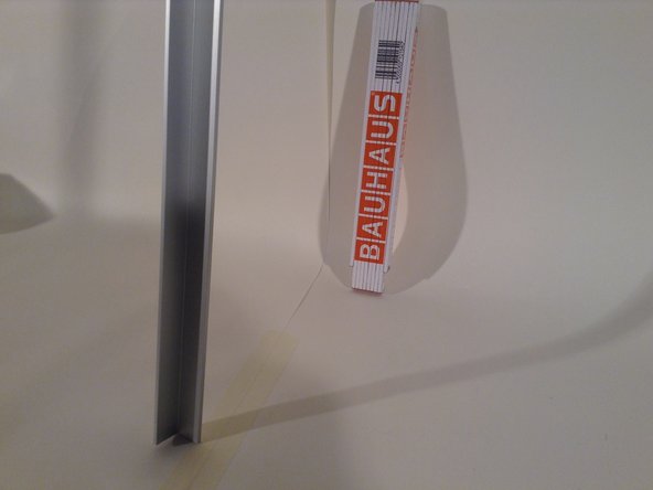 Aluminum bracket extrusion. 1410 at end of part number refers to 1410 mm.